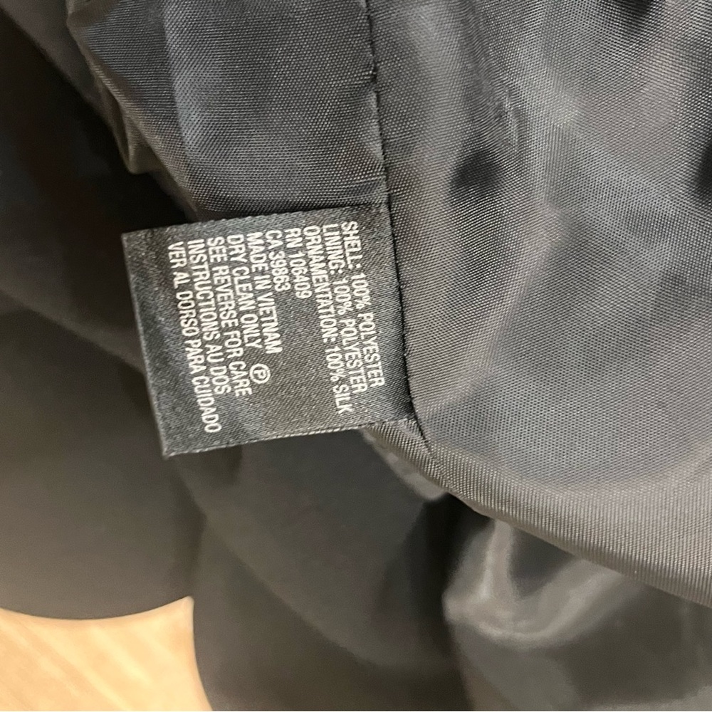 Tahari Black blazer jacket sz 10 - Picture 5 of 7